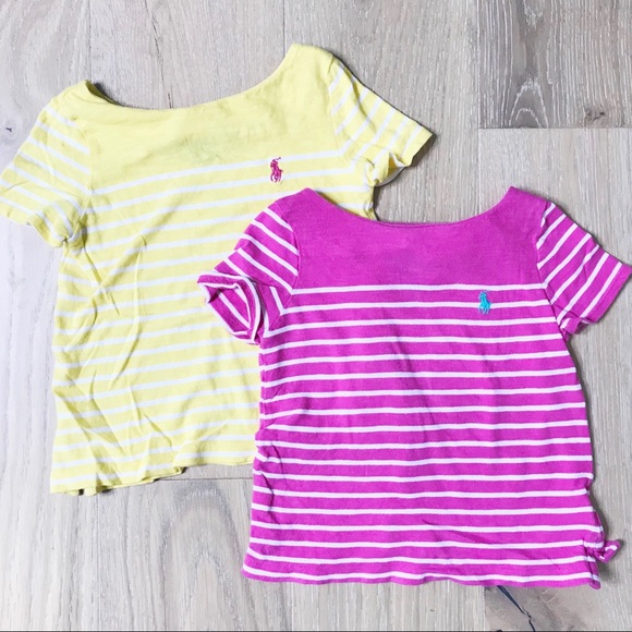 Ralph Lauren Other - Ralph Lauren Set of 2 Striped Girls T-Shirt 2/2T